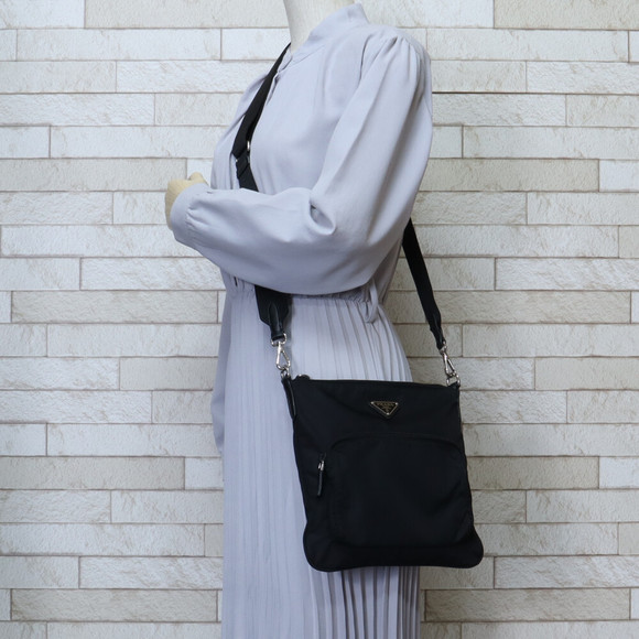 Prada Black Shoulder Bag Nylon - Picture 1 of 6